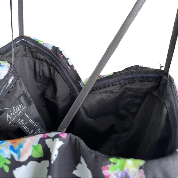 AIDAN MATTOX Strapless High Low Floral Wedding Gown Size 2 - Picture 14 of 16